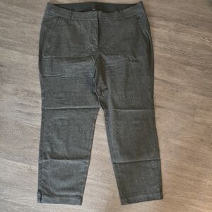 Lane Bryant Charcoal Heather Pull-On Ankle Pants